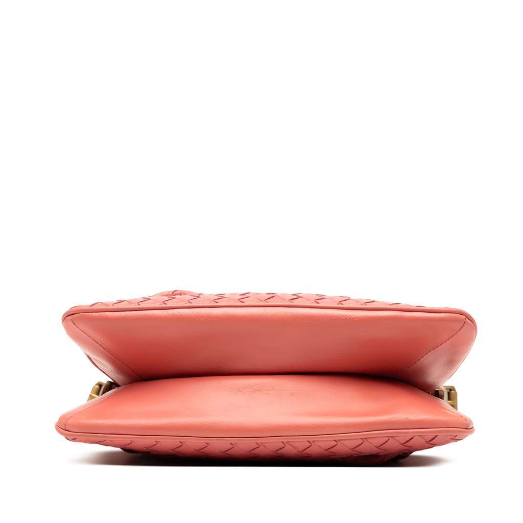 Bottega Veneta Nappa Intrecciato Crossbody Pink Leather Very good - Inside View