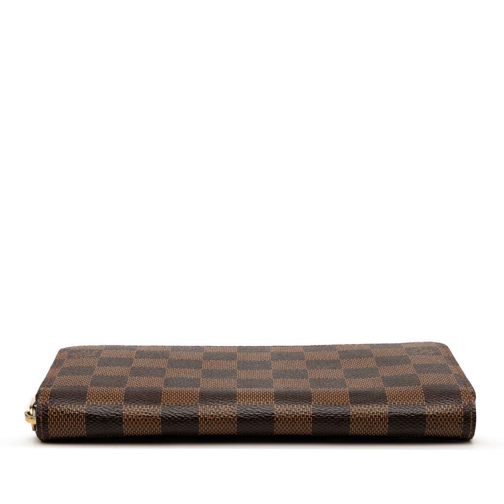 Louis Vuitton Damier Ebene Zippy Wallet Brown Good - Inside View