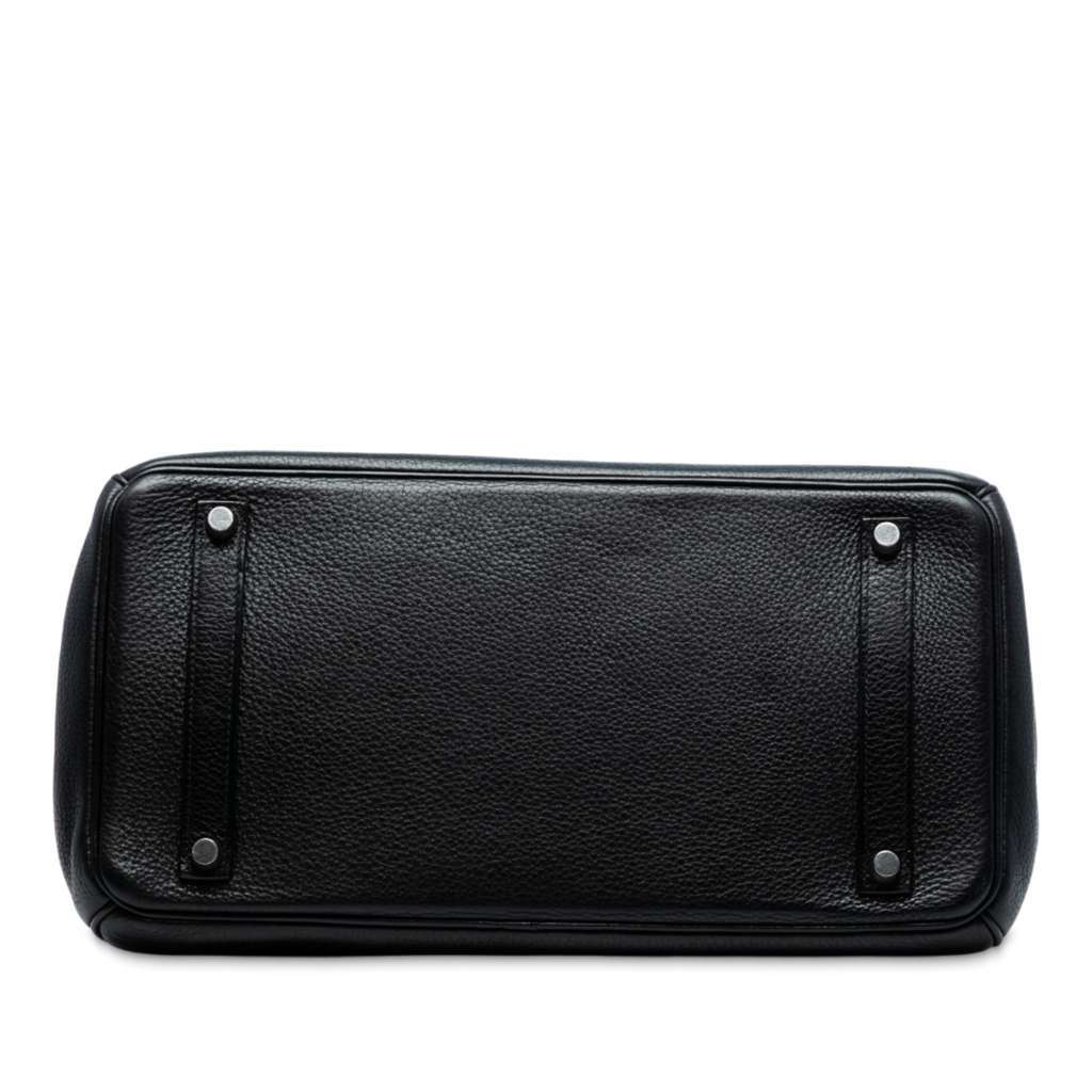 Hermès Togo Birkin Retourne 35 Black Leather Fair condition - Inside View