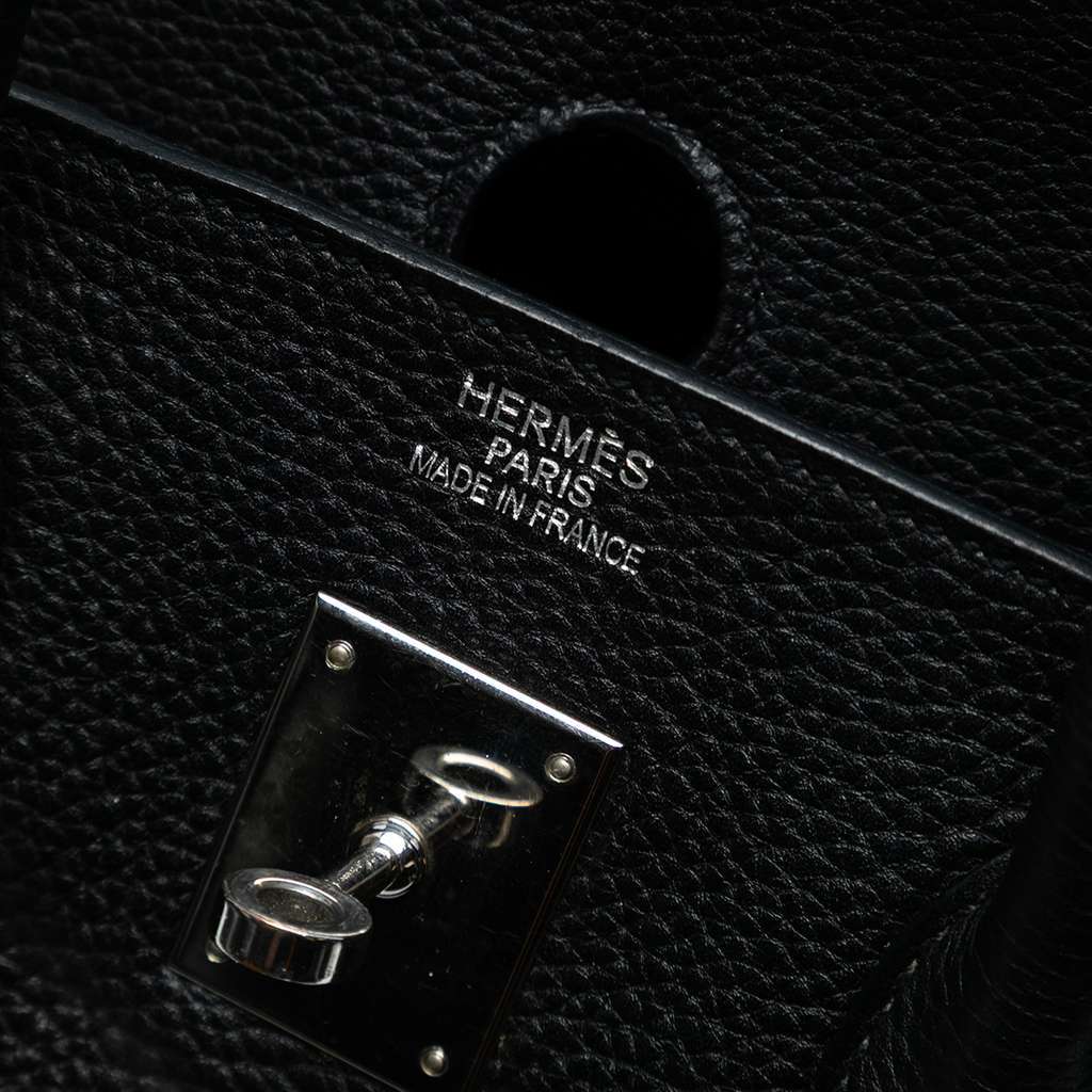 Hermès Togo Birkin Retourne 35 Black Leather Fair condition - Box View