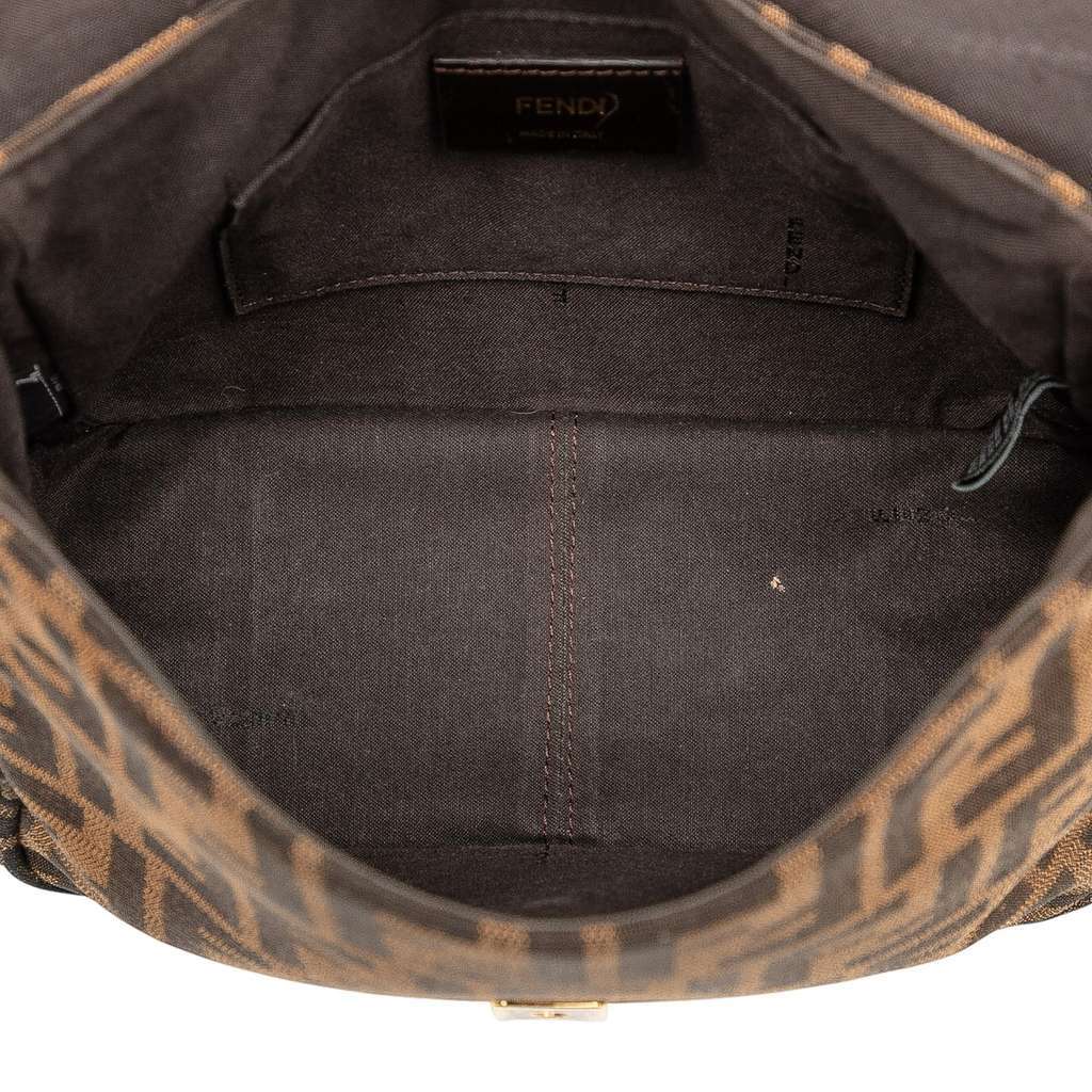 Fendi Small Zucca Canvas Artic Crossbody Brown Canvas Very good condition - Model View