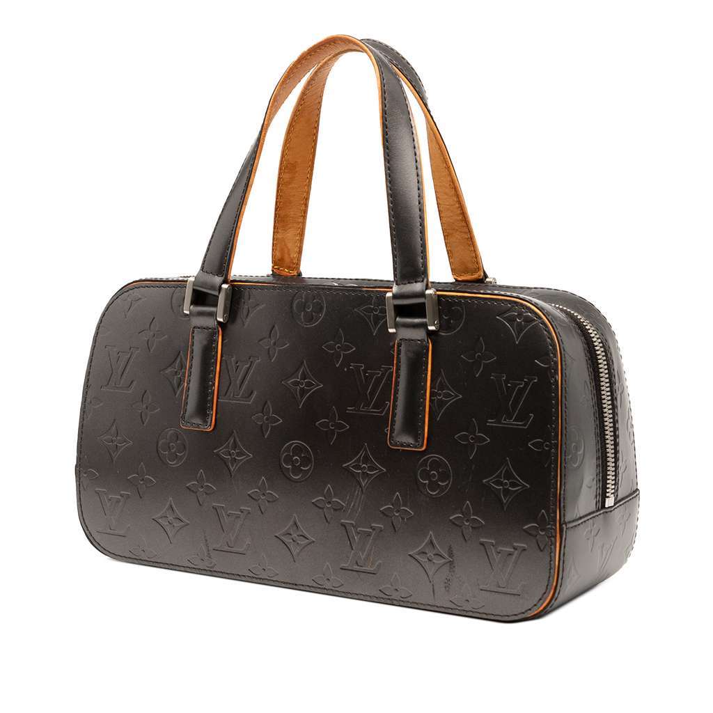 Louis Vuitton Monogram Mat Shelton Grey Leather Good - Back View