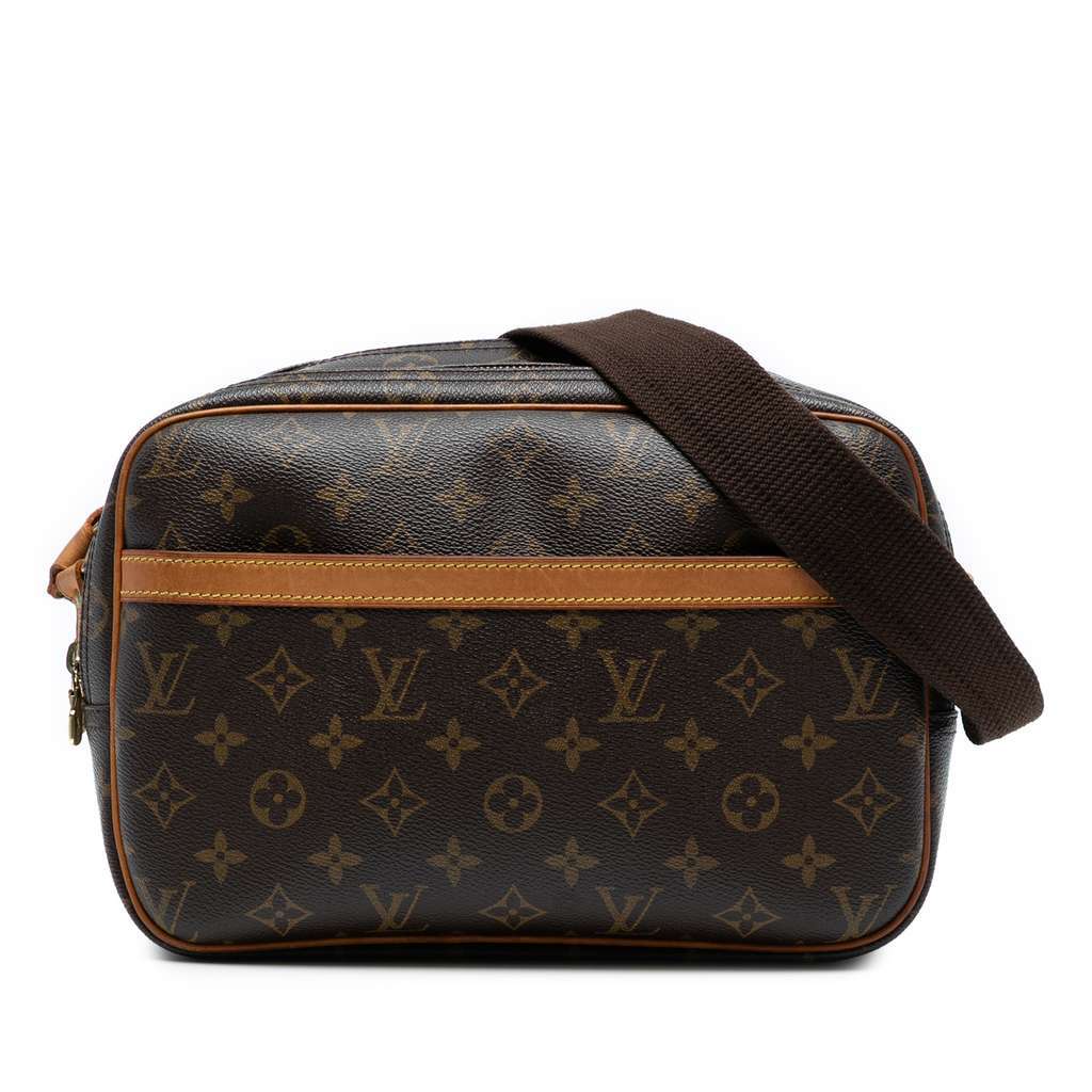 Louis Vuitton Monogram Reporter PM Brown Fair condition - Front View