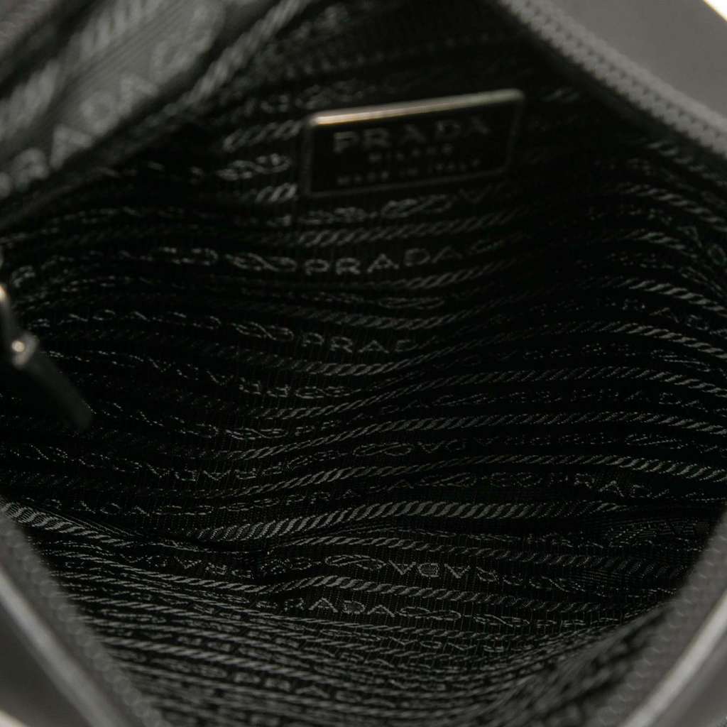 Prada Tessuto Zip Top Crossbody Black Good condition - Model View