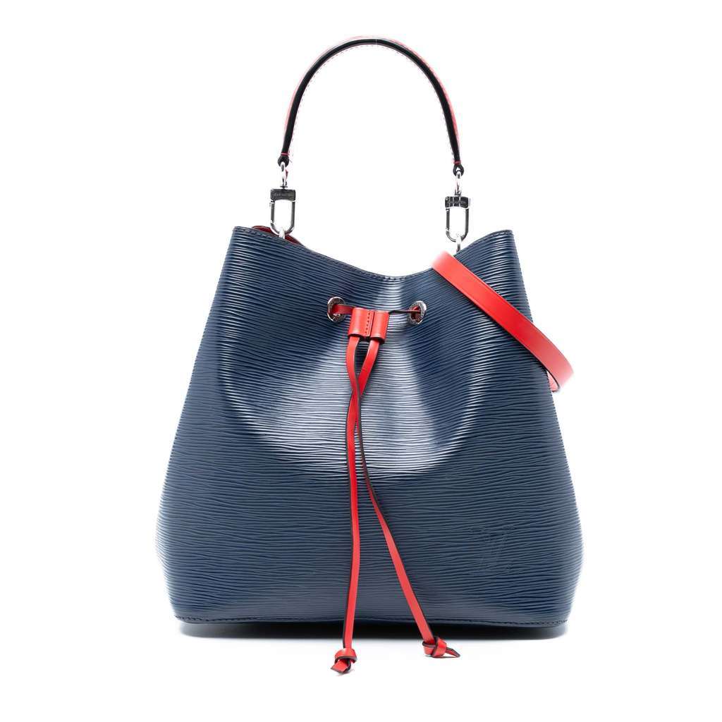 Louis Vuitton Epi NeoNoe MM Blue Leather Very good - Front View