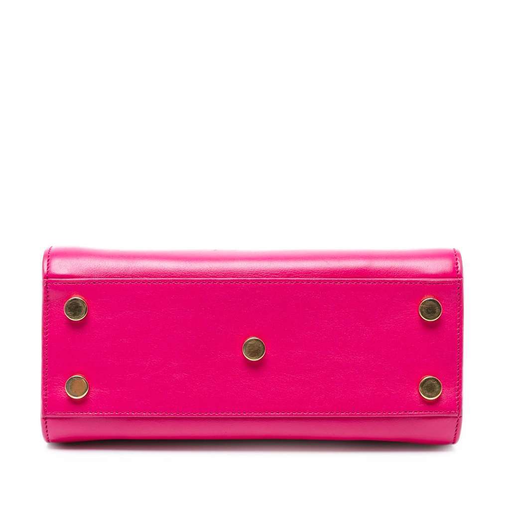 Saint Laurent Nano Leather Sac De Jour Satchel Pink Leather Good - Inside View