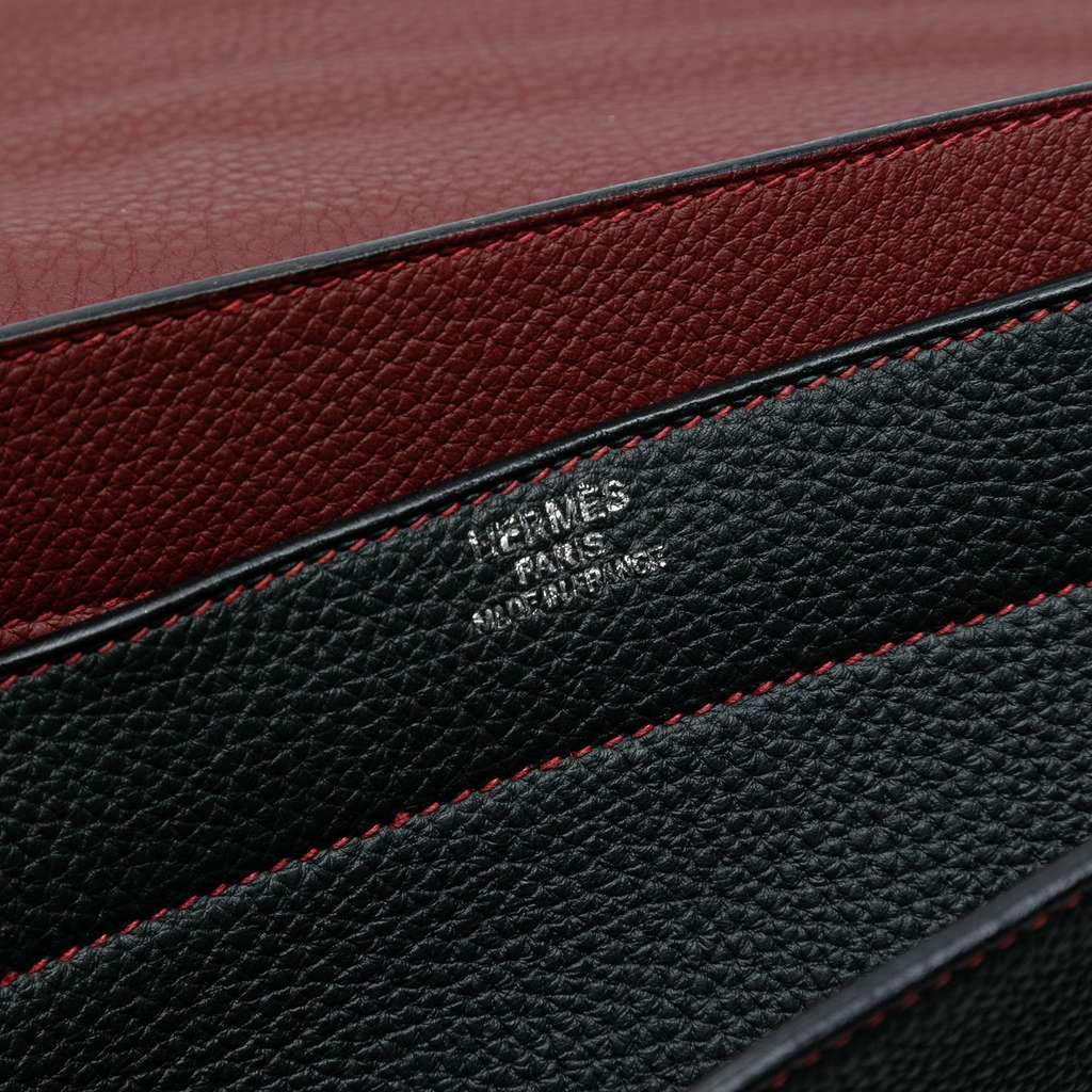 Hermès Togo Sac A Depeches Verso 38 Black Leather Good condition - Box View