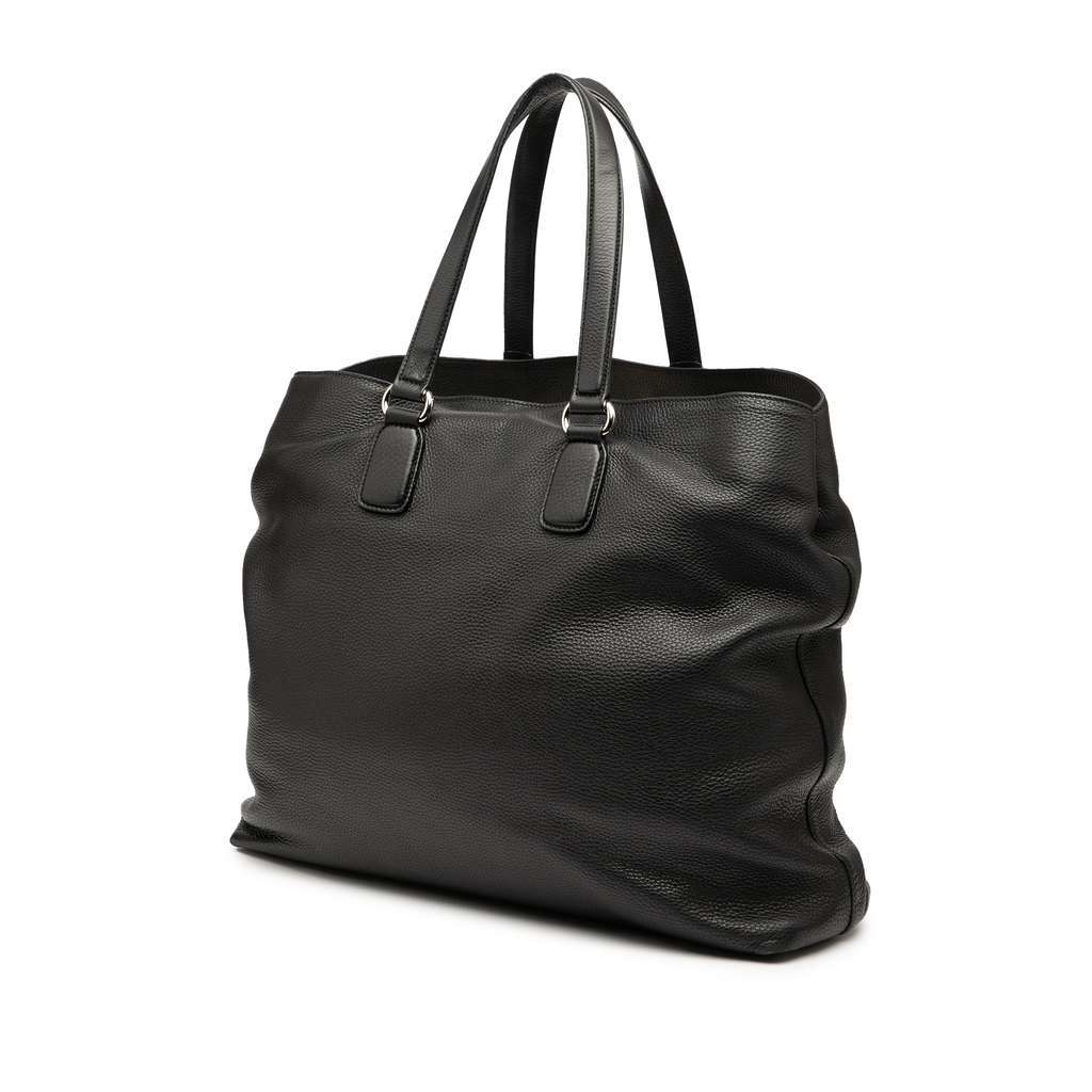 Gucci Leather Soho Open Tote Black Leather Very good condition - Back View