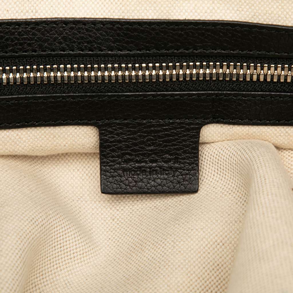 Gucci Leather Soho Open Tote Black Leather Very good condition - Box View