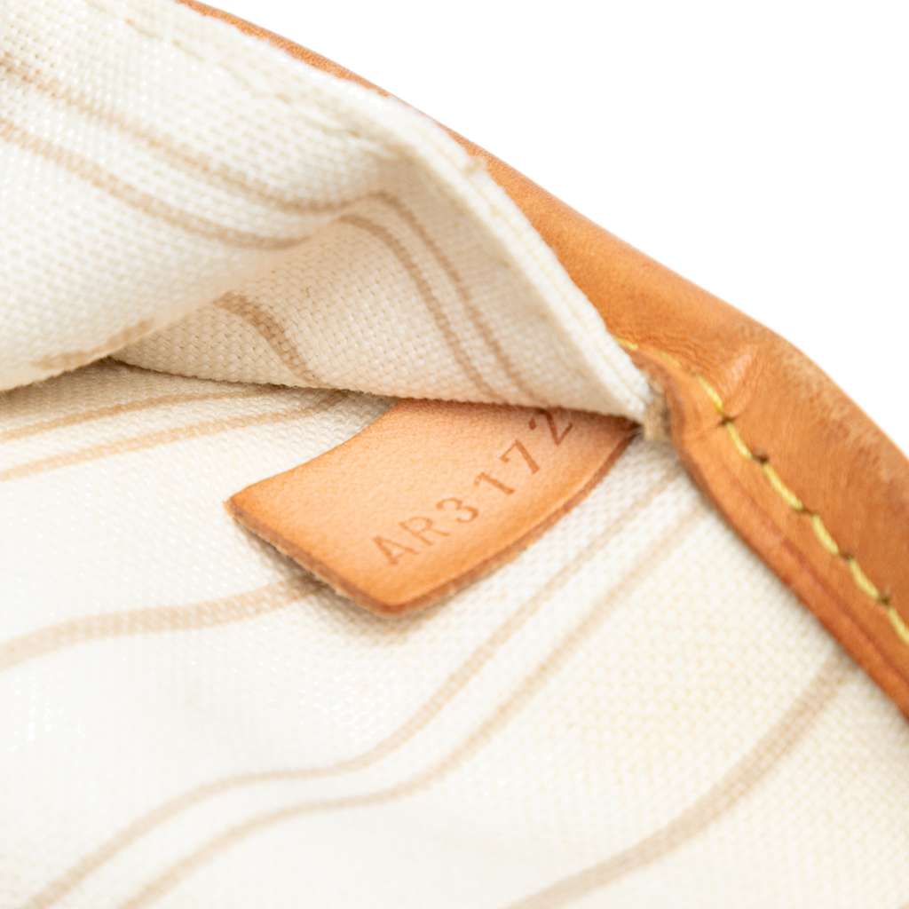Louis Vuitton Damier Azur Neverfull MM White Good - Box View