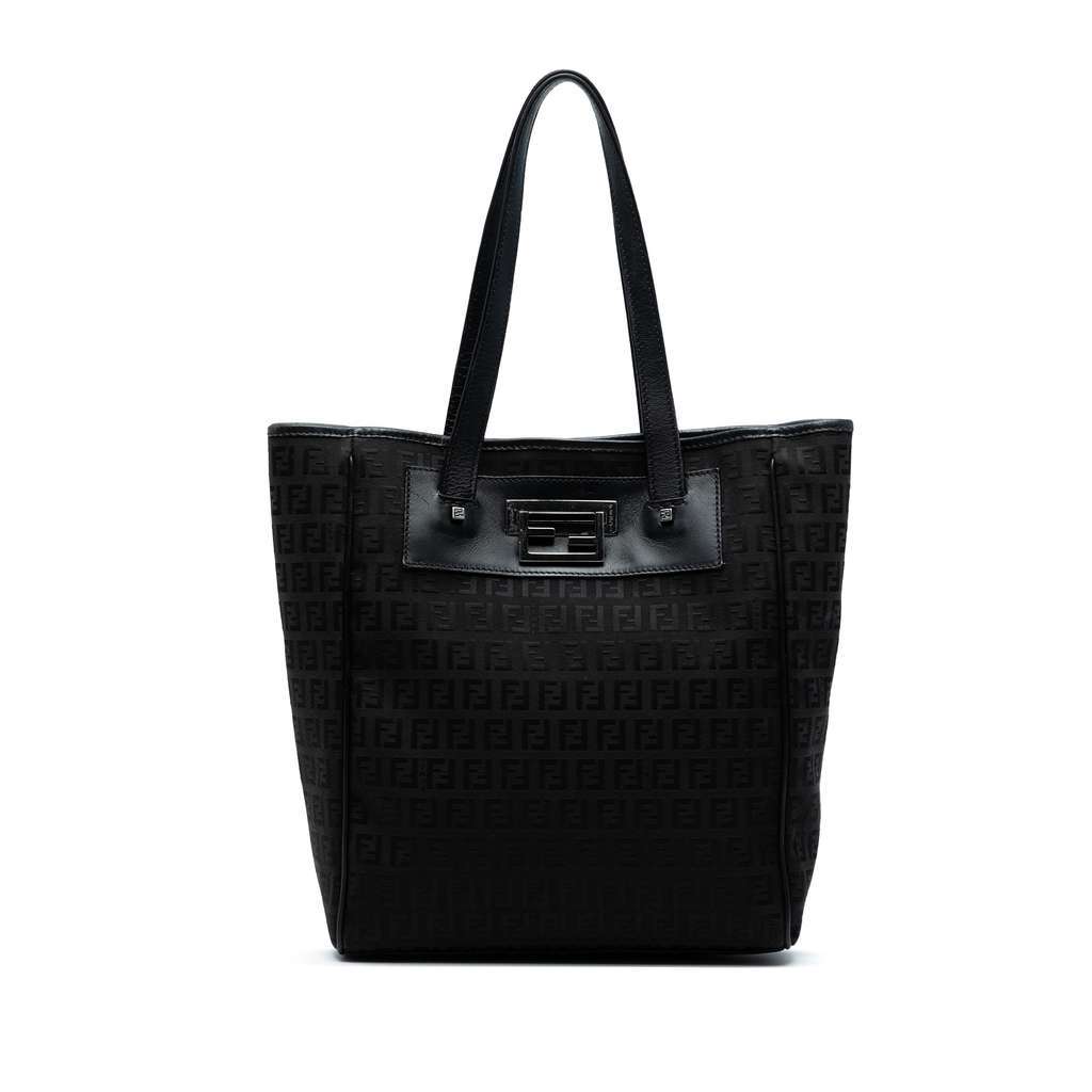 Fendi Zucchino Canvas Tote Brown Canvas Very good - Front View