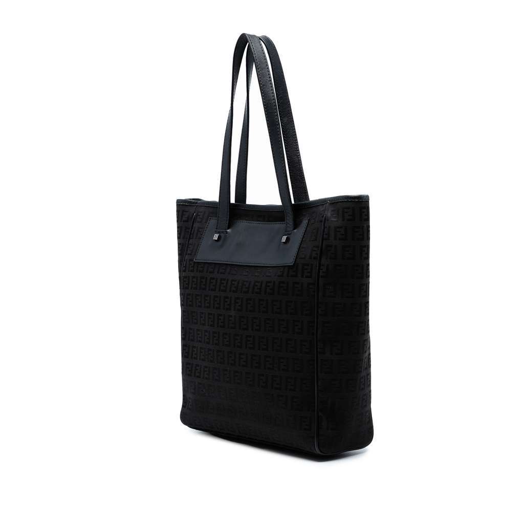 Fendi Zucchino Canvas Tote Brown Canvas Very good - Back View