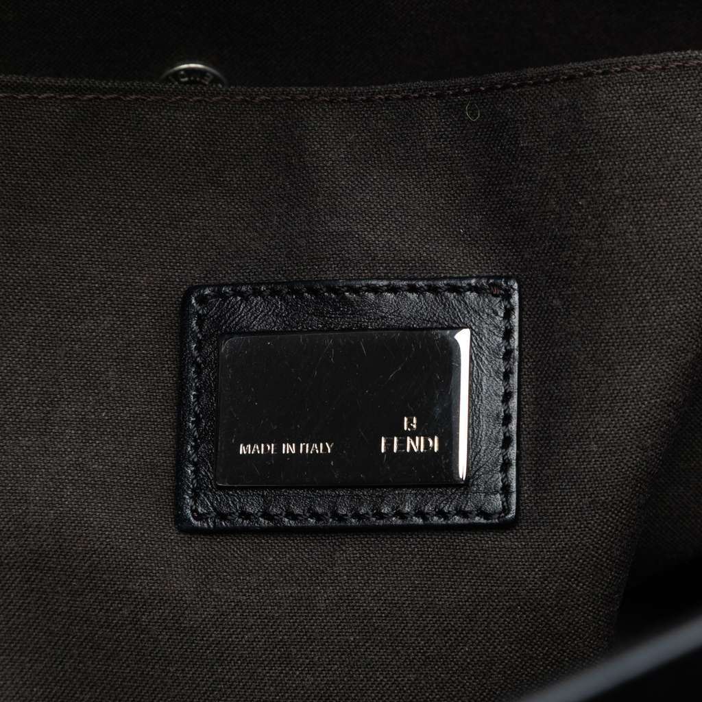 Fendi Zucchino Canvas Tote Brown Canvas Very good - Box View