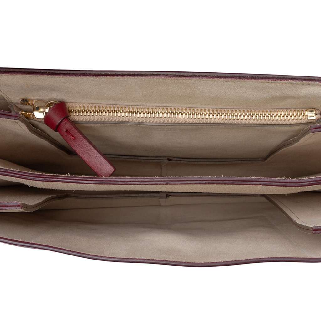 Chloé Medium Calfskin and Suede Faye Crossbody Red Leather Good condition - Model View