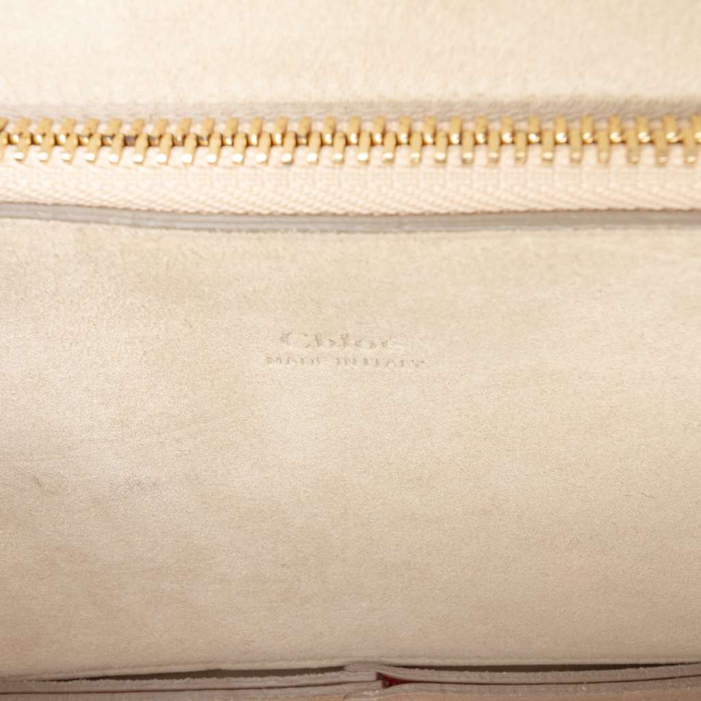 Chloé Medium Calfskin and Suede Faye Crossbody Red Leather Good condition - Box View