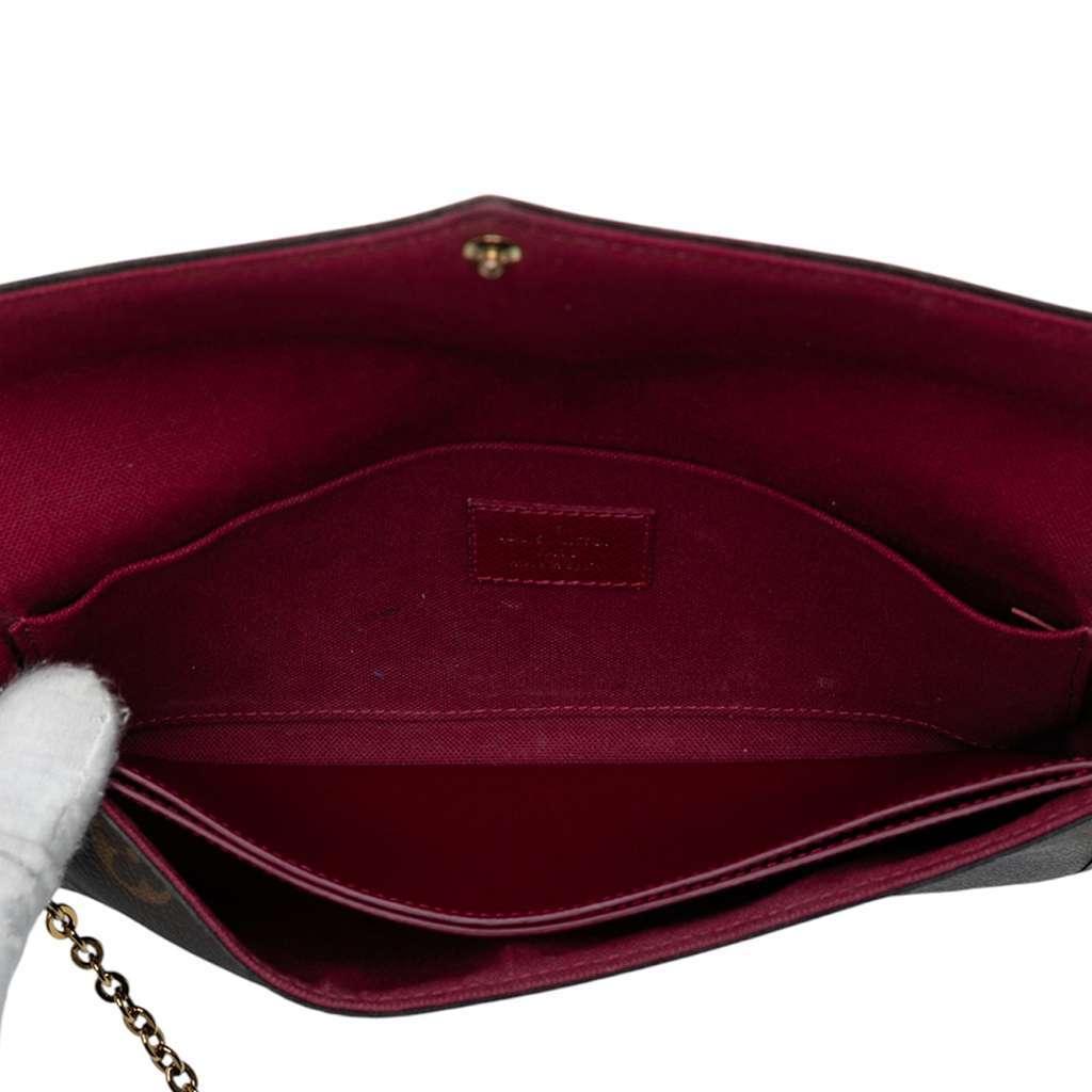 Louis Vuitton Monogram Pochette Felicie Brown Good - Model View