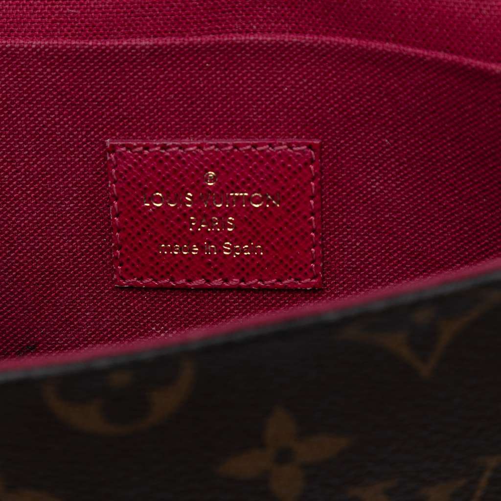 Louis Vuitton Monogram Pochette Felicie Brown Good - Box View