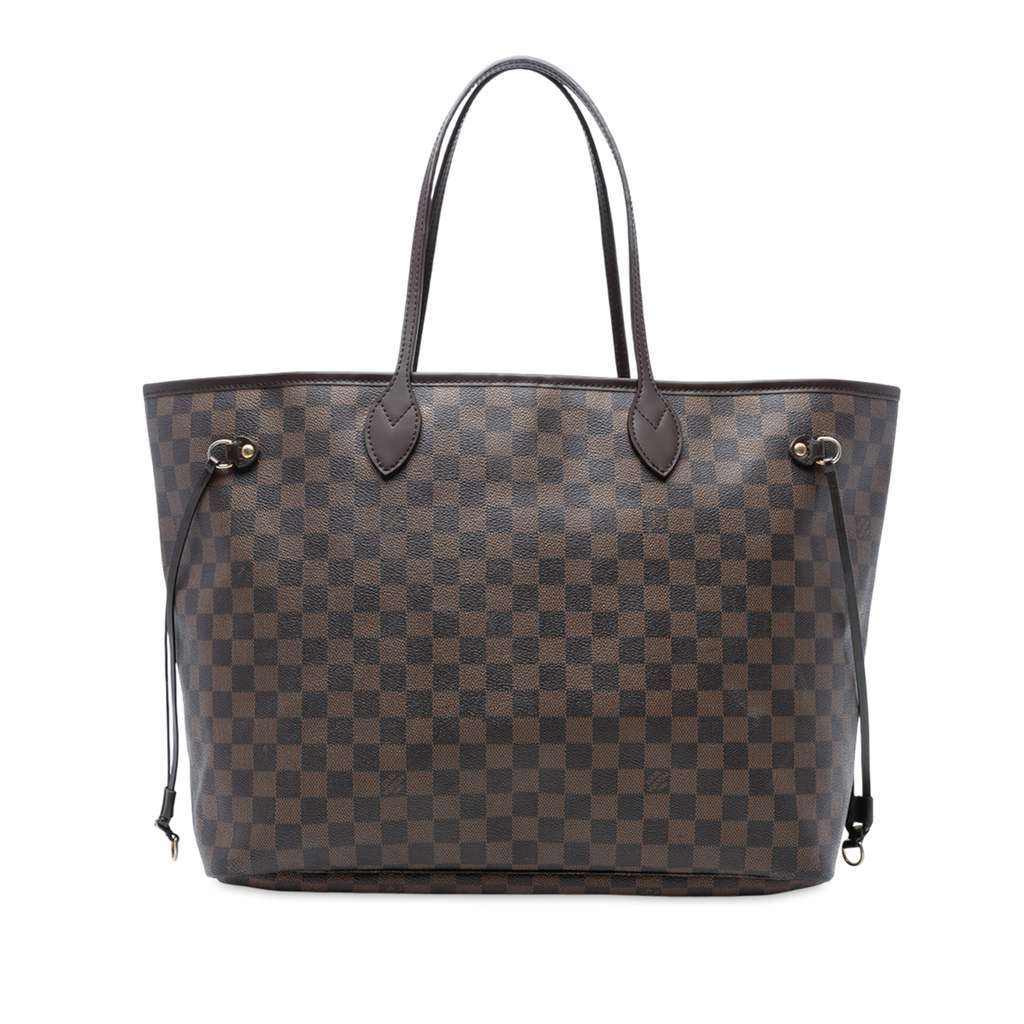 Louis Vuitton Damier Ebene Neverfull GM Brown Good - Front View