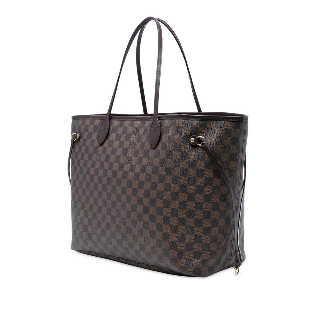 Louis Vuitton Damier Ebene Neverfull GM Brown Good - Back View