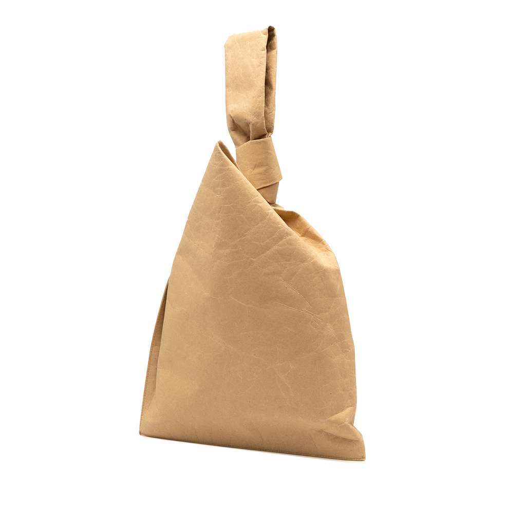 Bottega Veneta Kraft Paper BV Twist Handbag Brown Polyester Very good condition - Back View