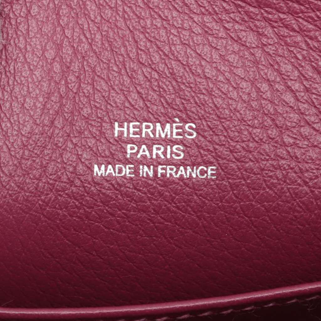 Hermès Micro Mini Evercolor Bolide 1923 Purple Leather Very good condition - Box View