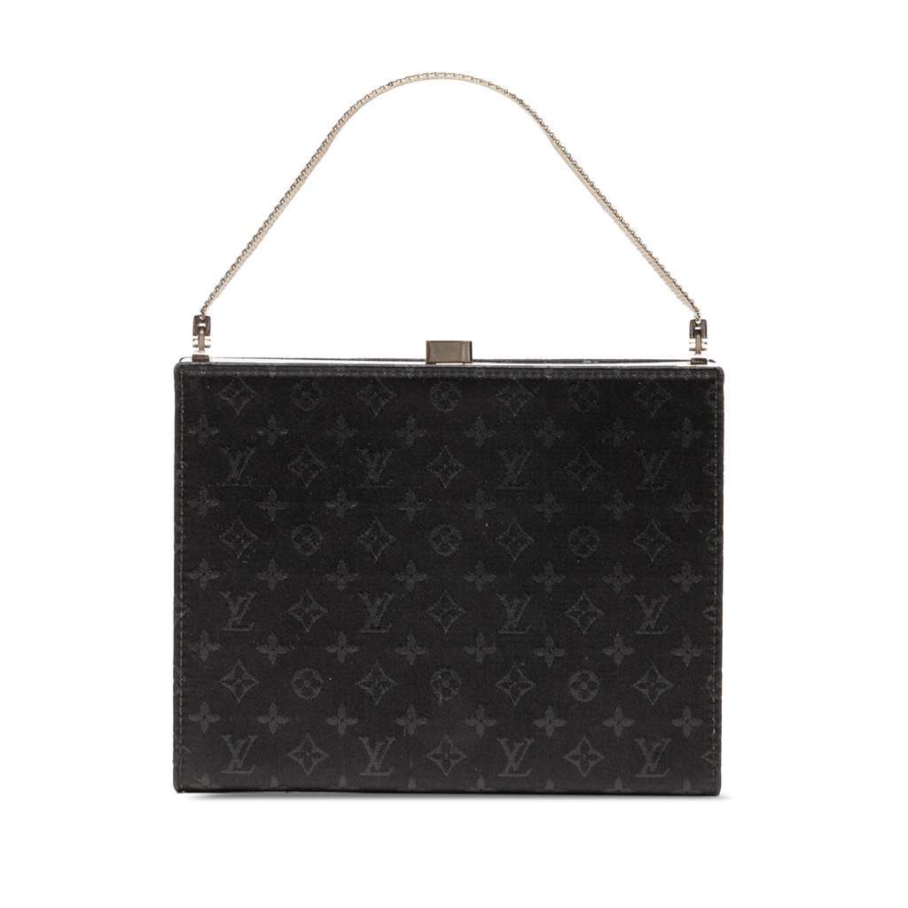 Louis Vuitton Monogram Satin Ange PM Black Satin Very good - Front View