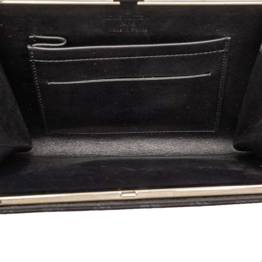 Louis Vuitton Monogram Satin Ange PM Black Satin Very good - Model View