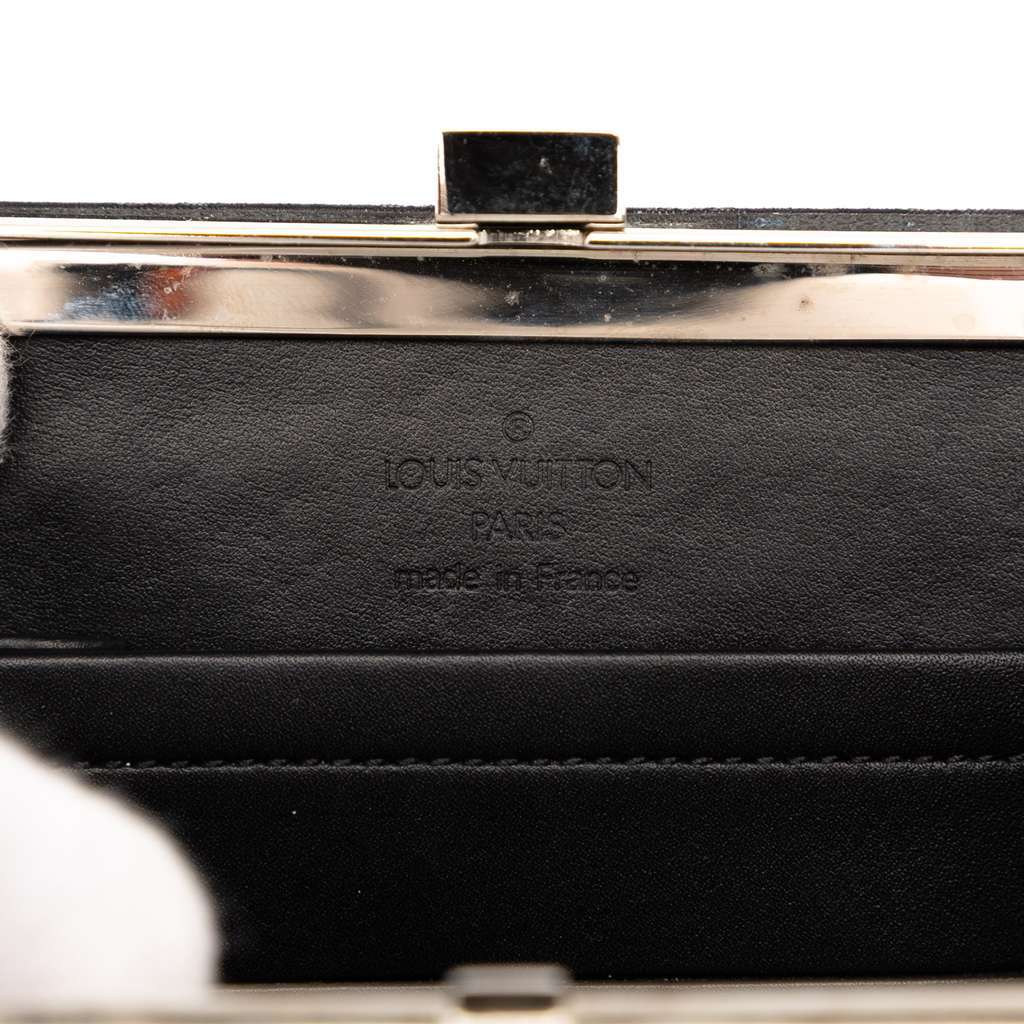 Louis Vuitton Monogram Satin Ange PM Black Satin Very good - Box View