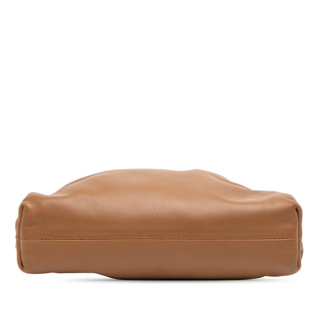 Bottega Veneta Lambskin The Mini Pouch Brown Leather Good - Inside View