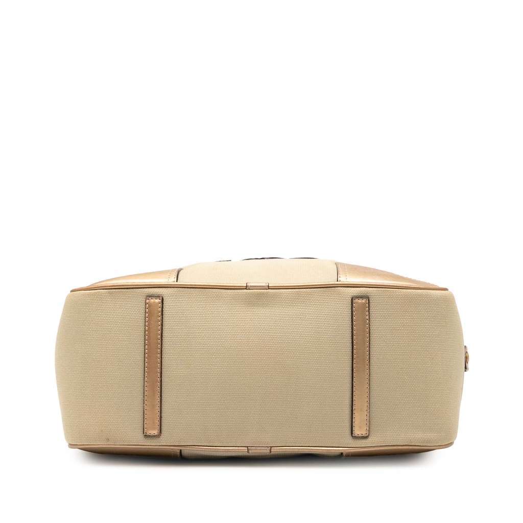 Loewe Canvas Anagram Satchel Brown Canvas Very good - Inside View