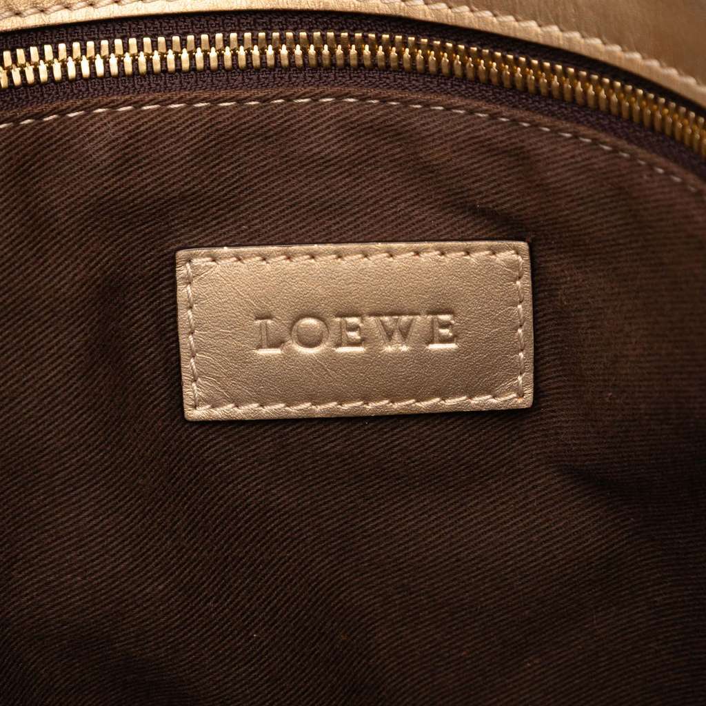 Loewe Canvas Anagram Satchel Brown Canvas Very good - Box View