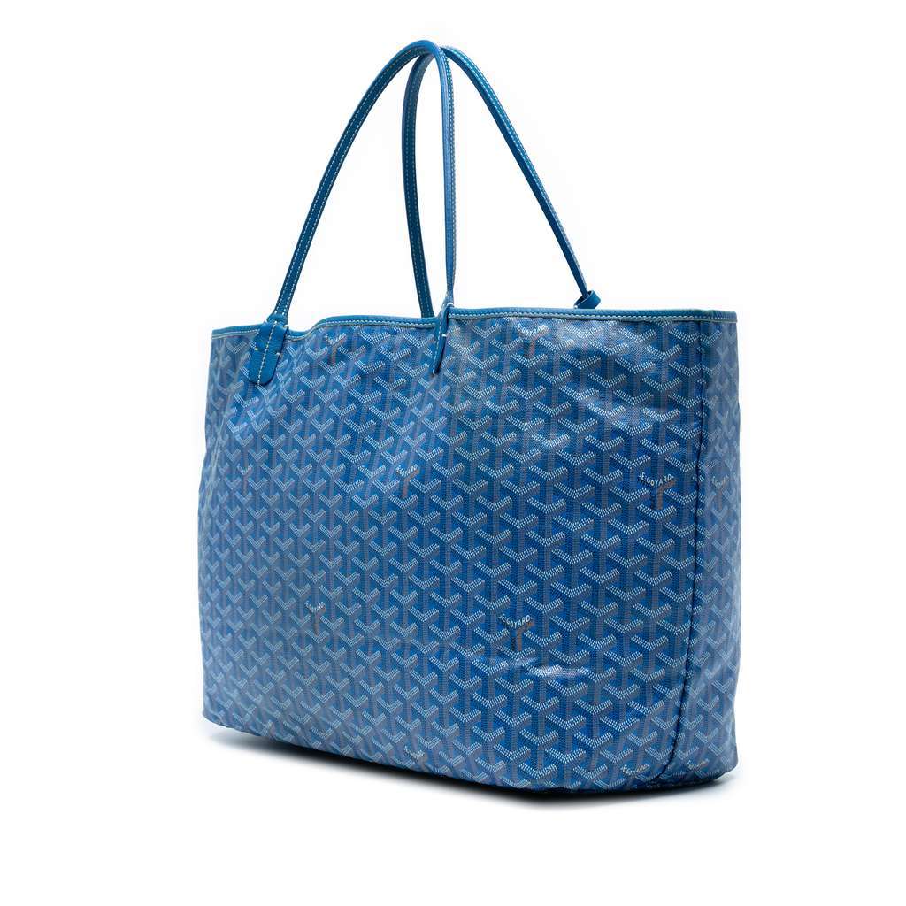 Goyard Goyardine Saint Louis GM Blue Canvas Very good condition - Back View