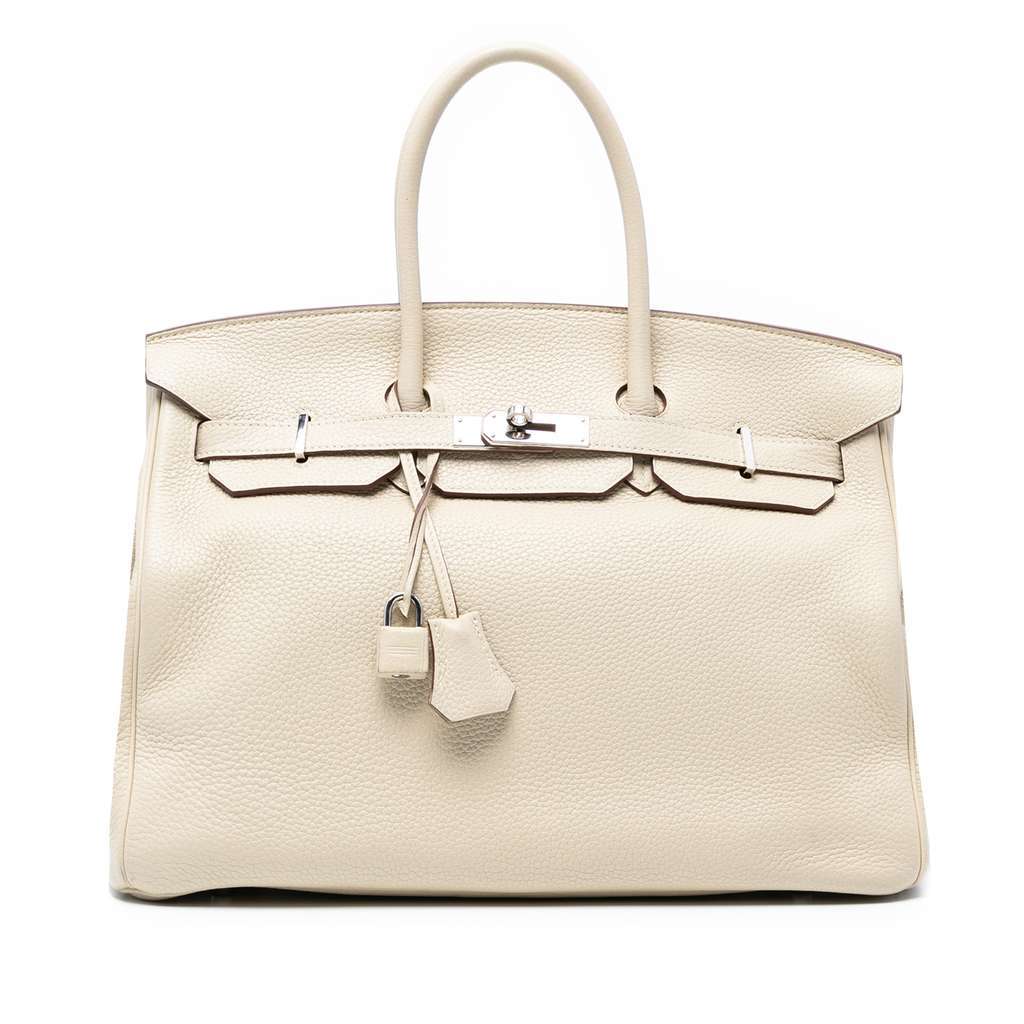 Hermès Togo Birkin Retourne 35 Brown Leather Good condition - Front View