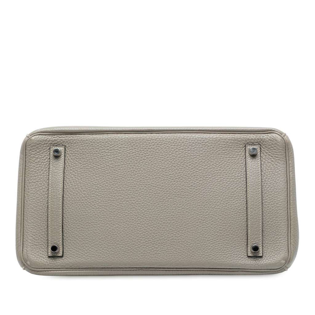 Hermès Togo Birkin Retourne 35 Grey Leather Good condition - Inside View