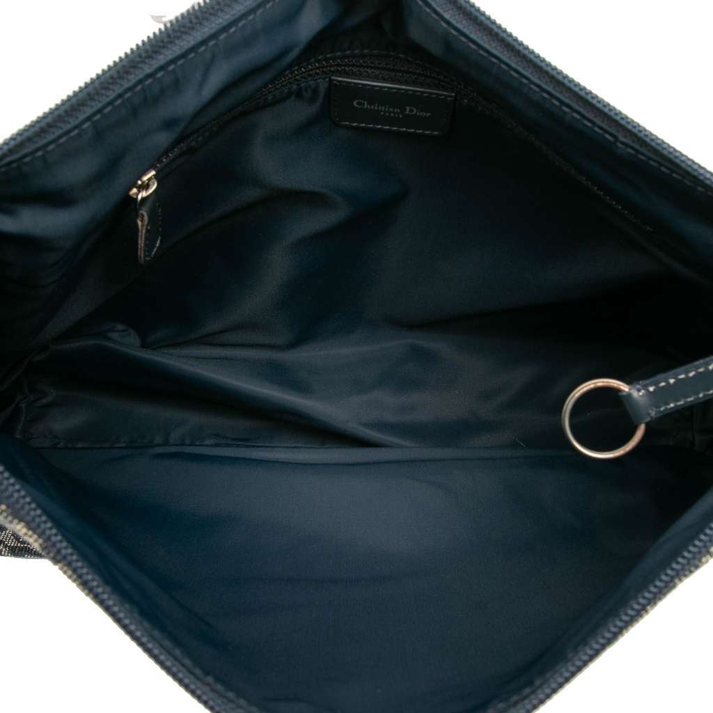 Dior Diorissimo Trotter Canvas Crossbody Blue Canvas Fair condition - Model View