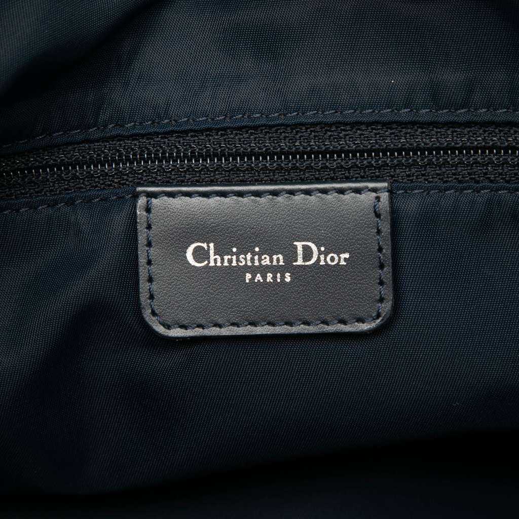 Dior Diorissimo Trotter Canvas Crossbody Blue Canvas Fair condition - Box View