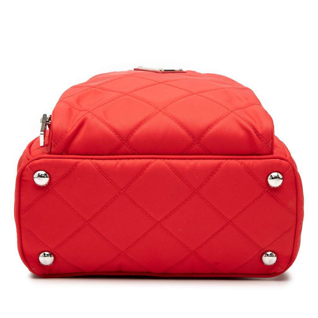 Prada Impuntu Tessuto Backpack Red Very good - Inside View