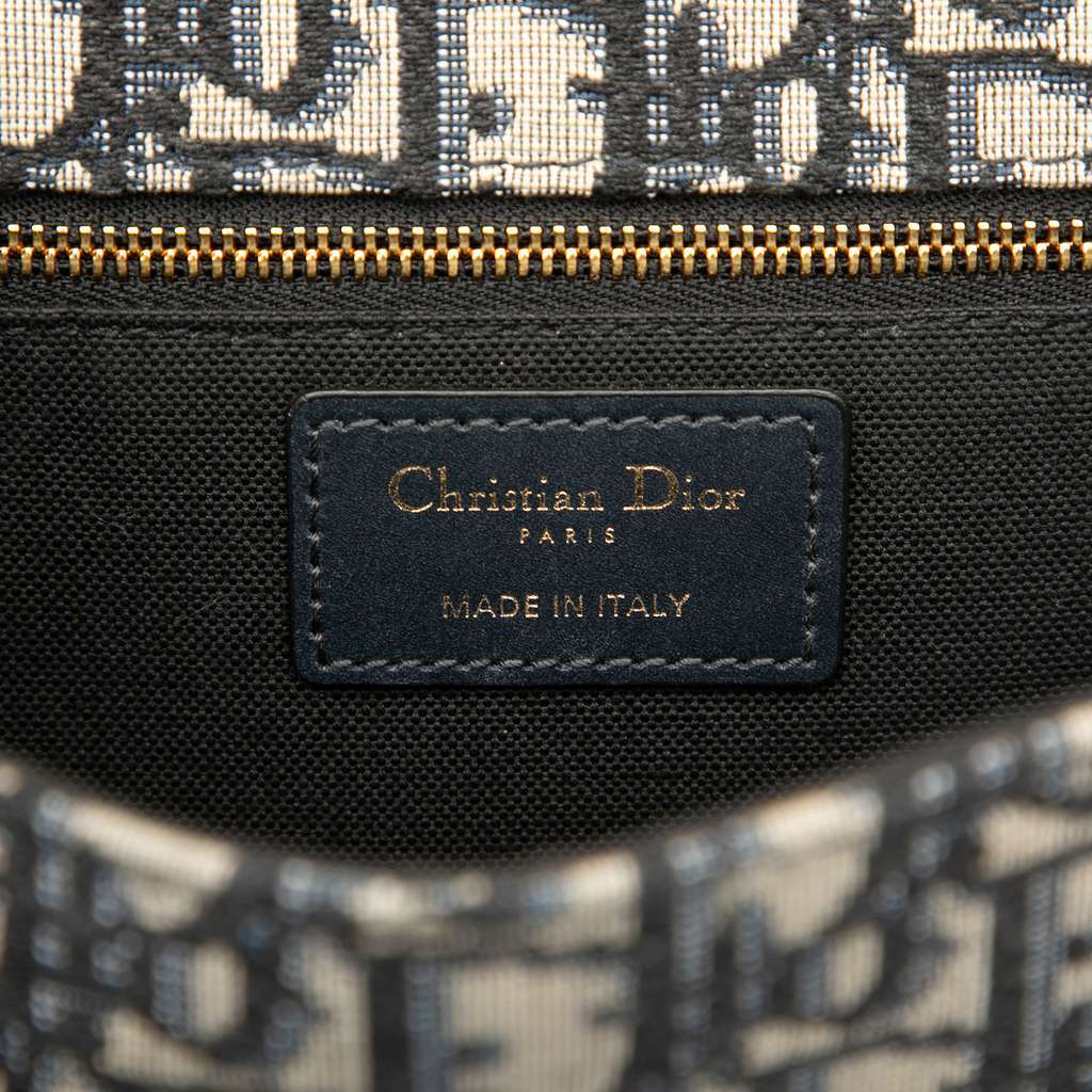 Dior Oblique Canvas 30 Montaigne Flap Blue Canvas Very good condition - Box View