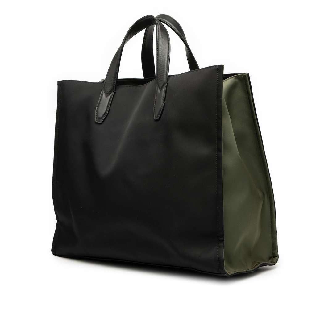 Fendi Large Nylon Think Fendi Yes Shopper Tote Black Good - Back View