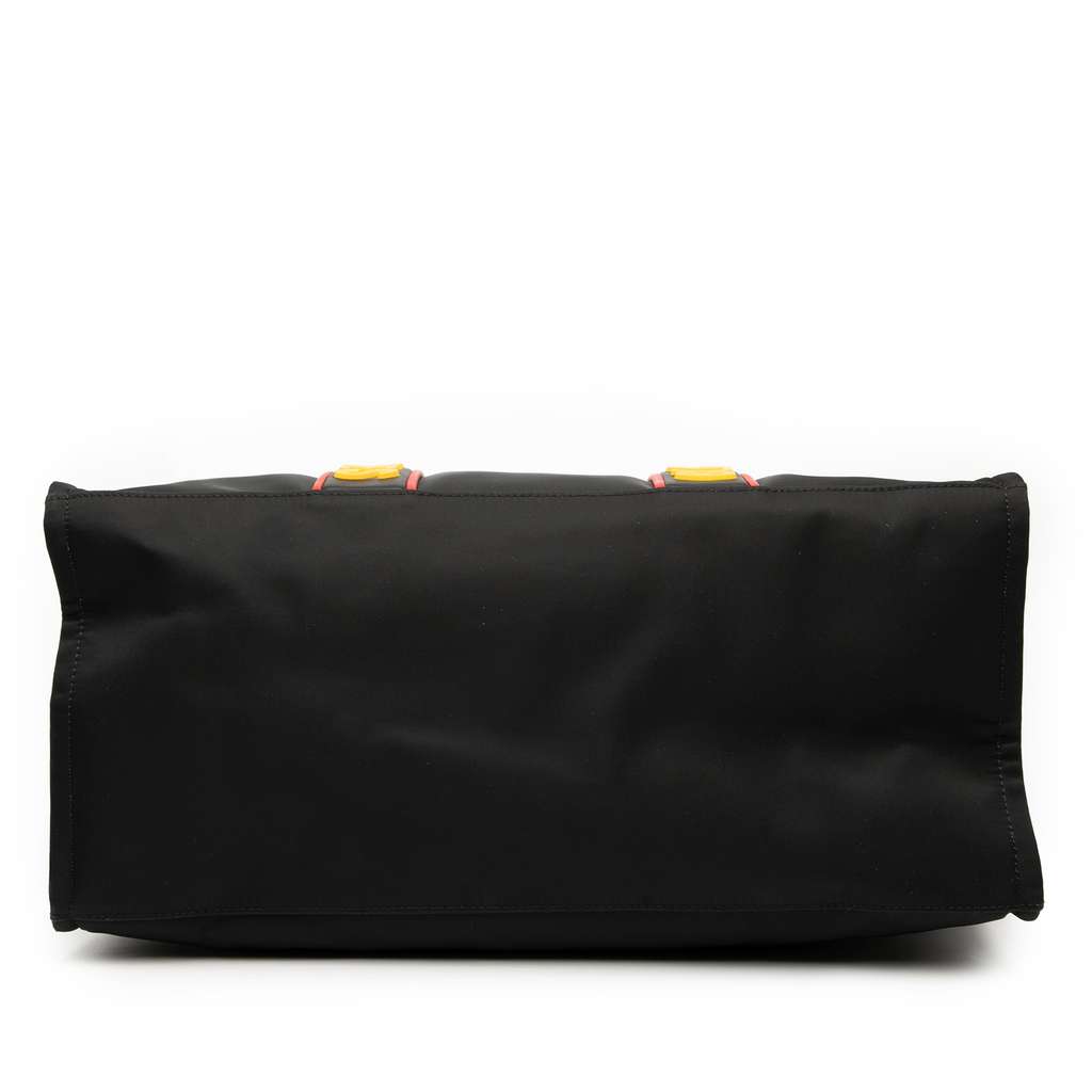 Fendi Large Nylon Think Fendi Yes Shopper Tote Black Good - Inside View