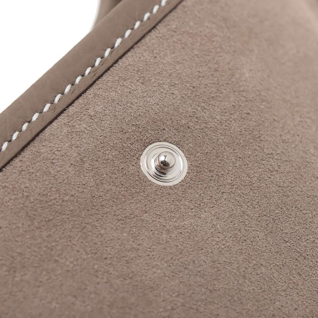 Hermès Grizzly Calfskin and Clemence Evelyne Amazone 16 Brown Leather Good condition - Box View