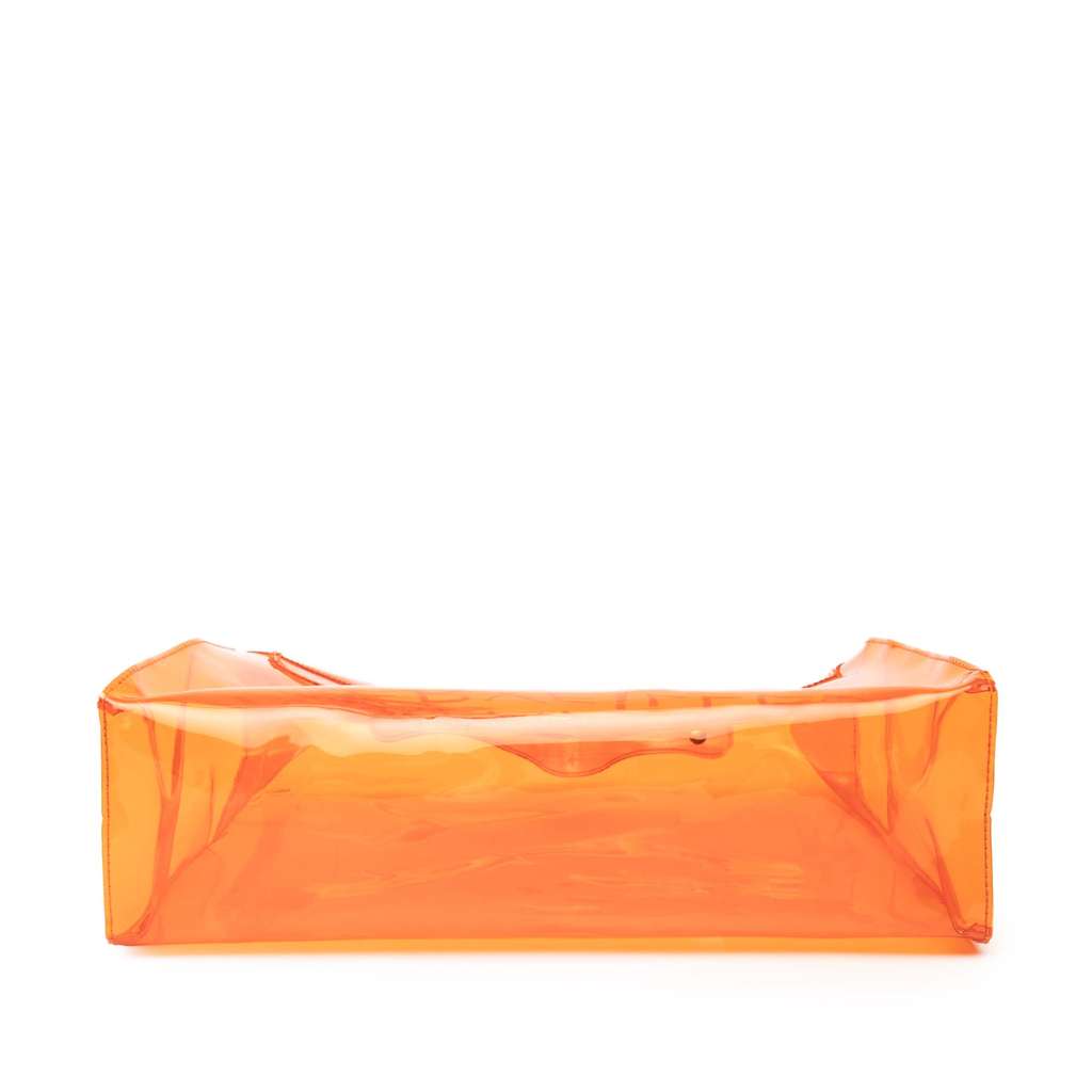 Hermès Vinyl Souvenir De L Exposition Kelly Handbag Orange Good condition - Inside View