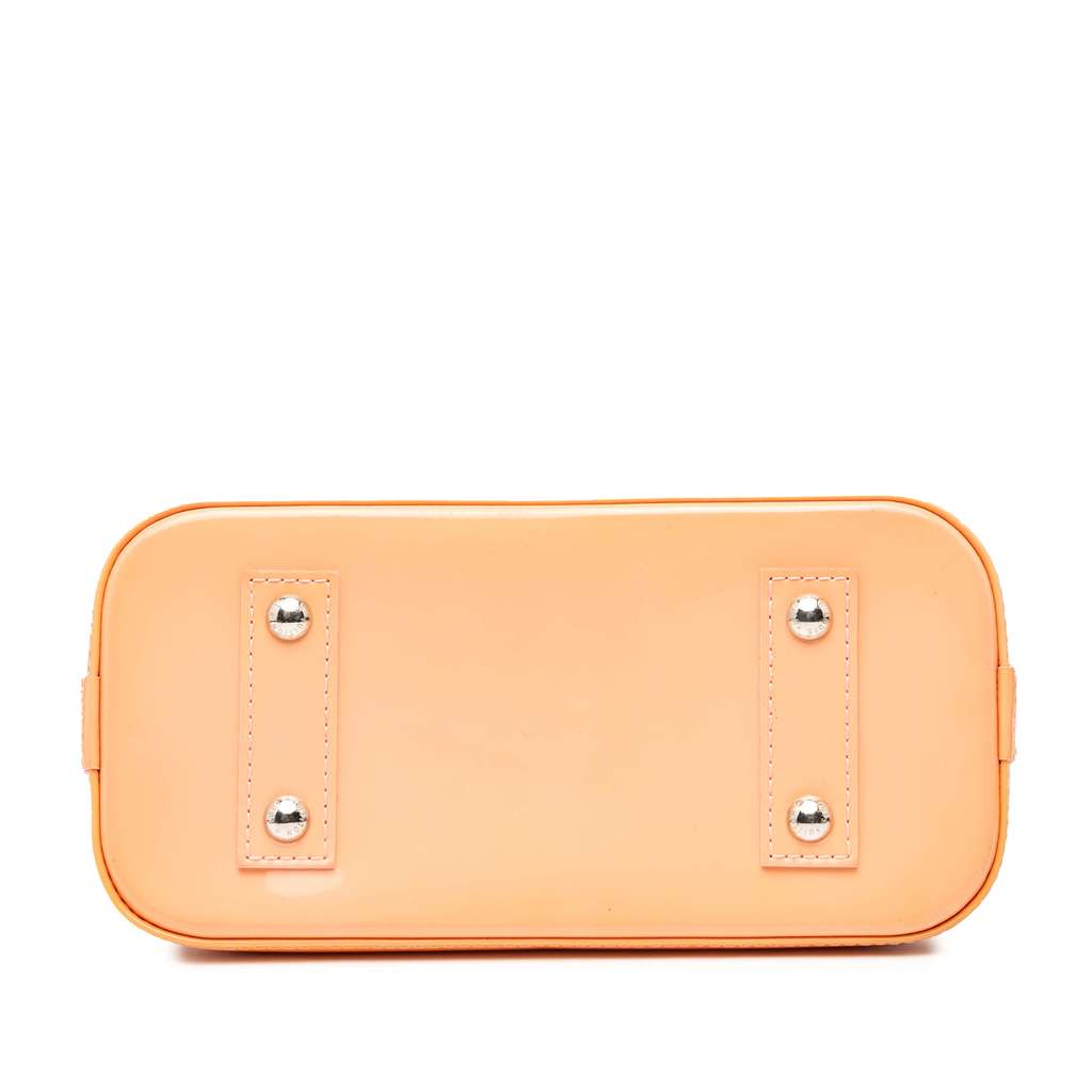 Louis Vuitton Monogram Vernis Jungle Dots Alma BB Orange Leather Very good - Inside View
