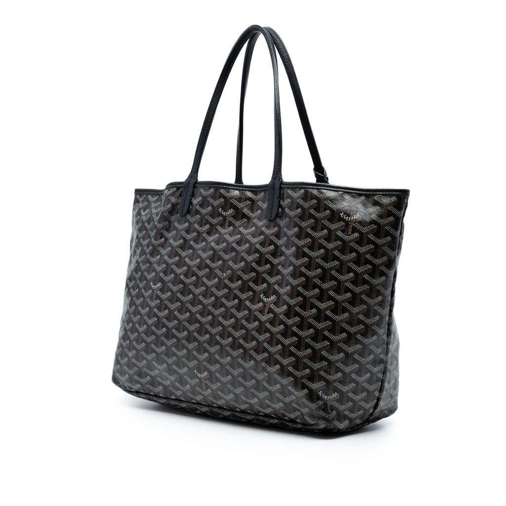 Goyard Goyardine Saint Louis GM Black Canvas Very good condition - Back View