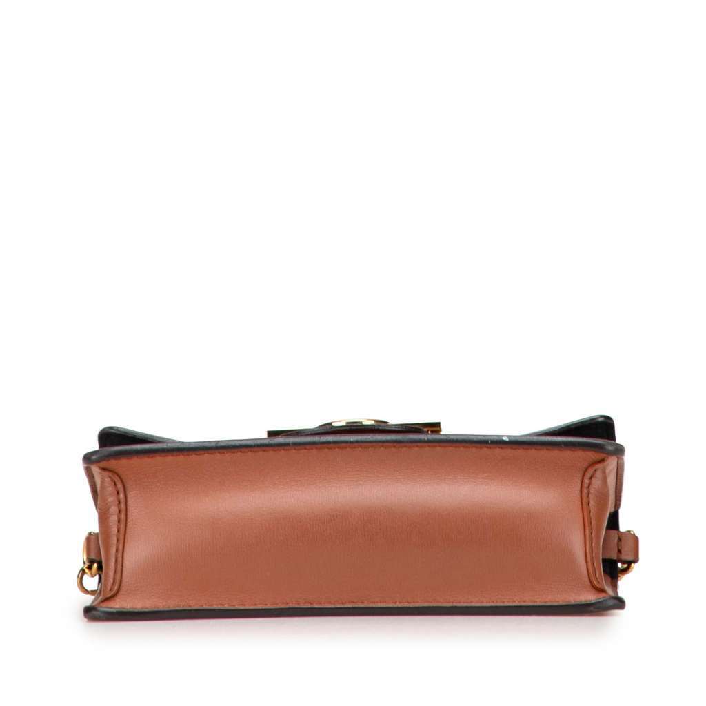 Louis Vuitton Monogram Reverse Dauphine Wallet on Chain Brown Very good - Inside View