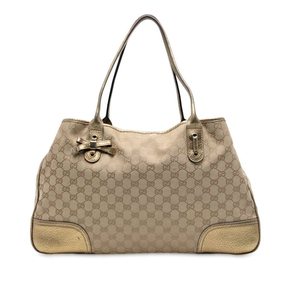 Gucci GG Canvas Princy Tote Brown Canvas Good condition - Front View