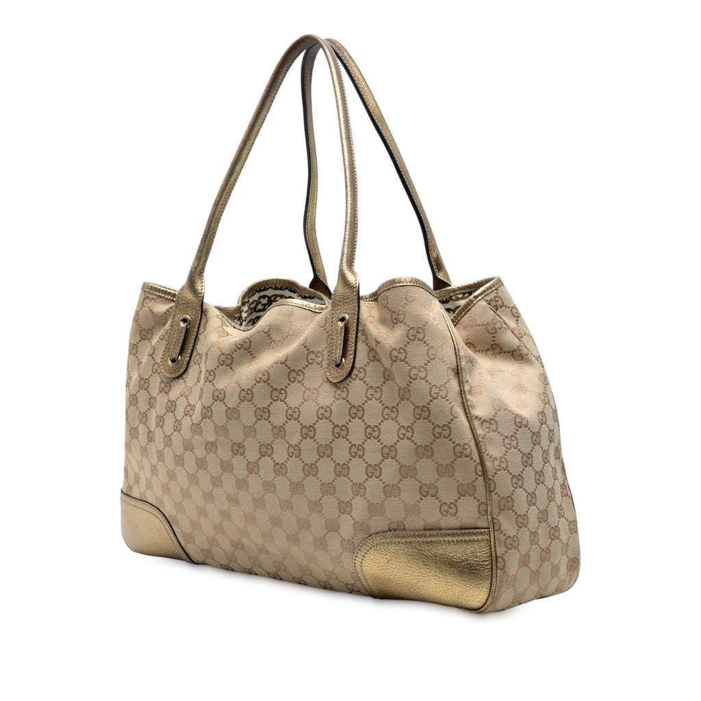 Gucci GG Canvas Princy Tote Brown Canvas Good condition - Back View