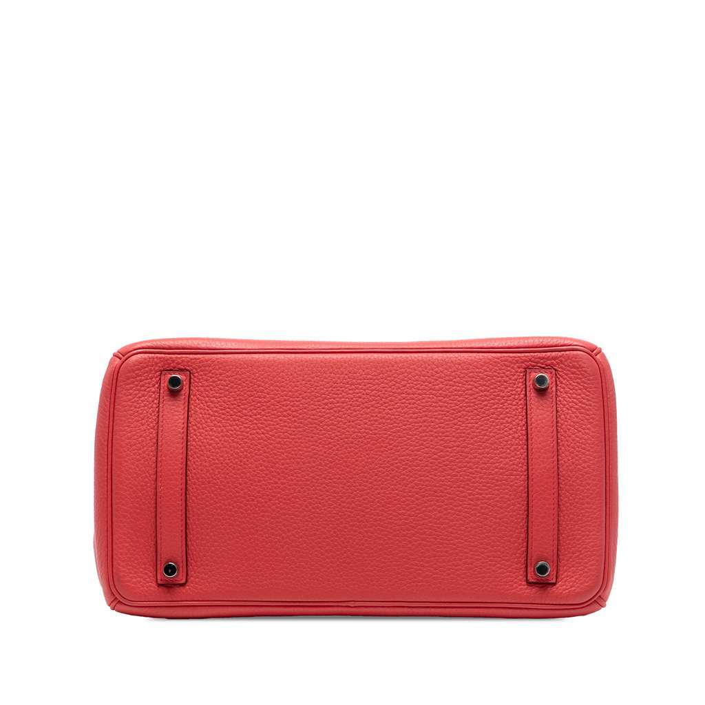 Hermès Togo Birkin Retourne 35 Red Leather Good condition - Inside View