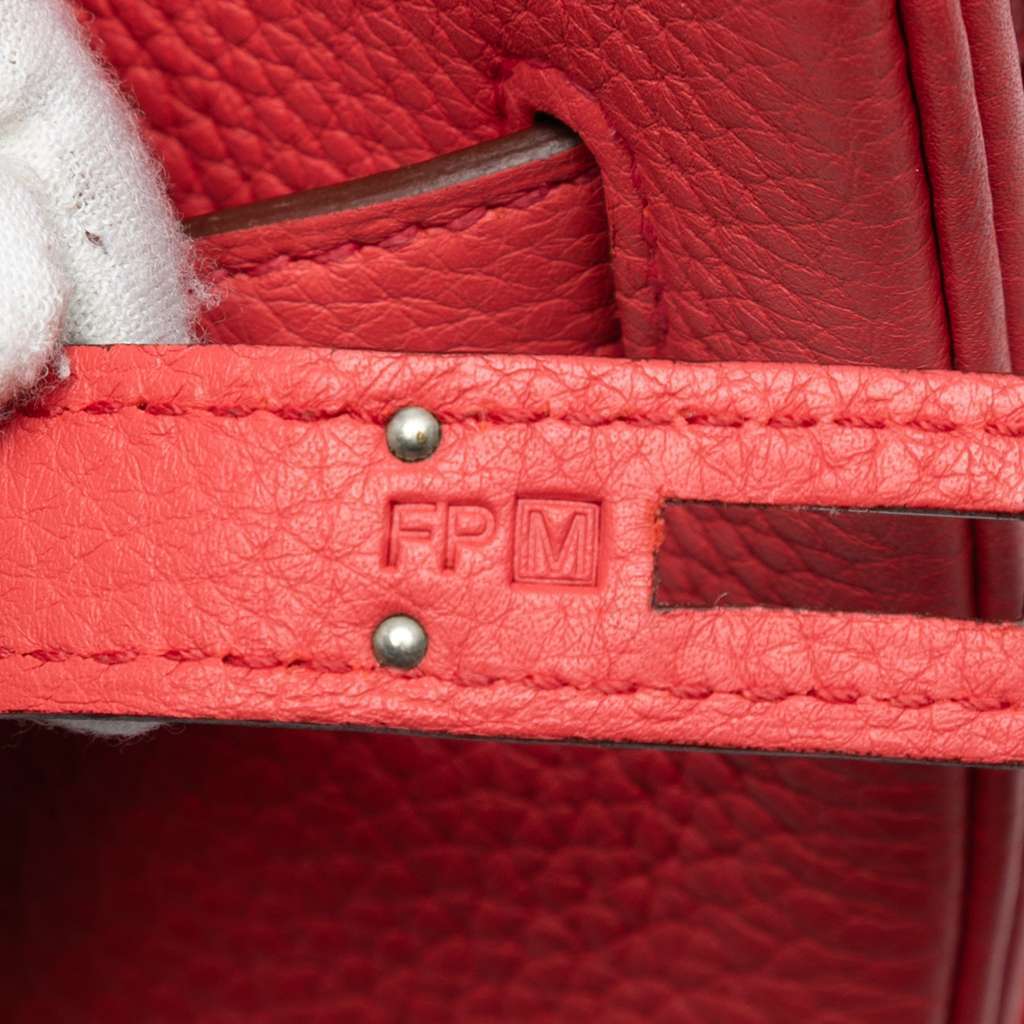Hermès Togo Birkin Retourne 35 Red Leather Good condition - Box View