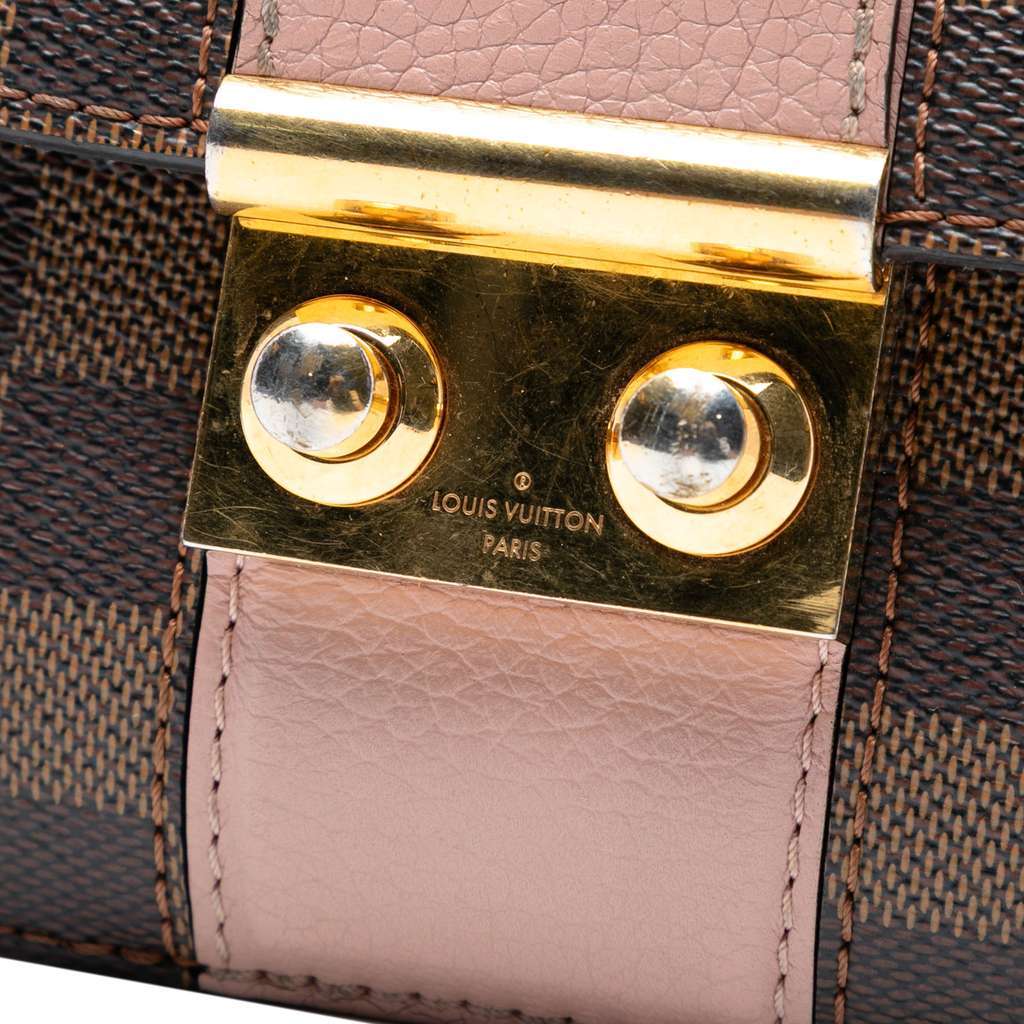 Louis Vuitton Damier Ebene Cuir Taurillon Wight Brown Very good - Box View